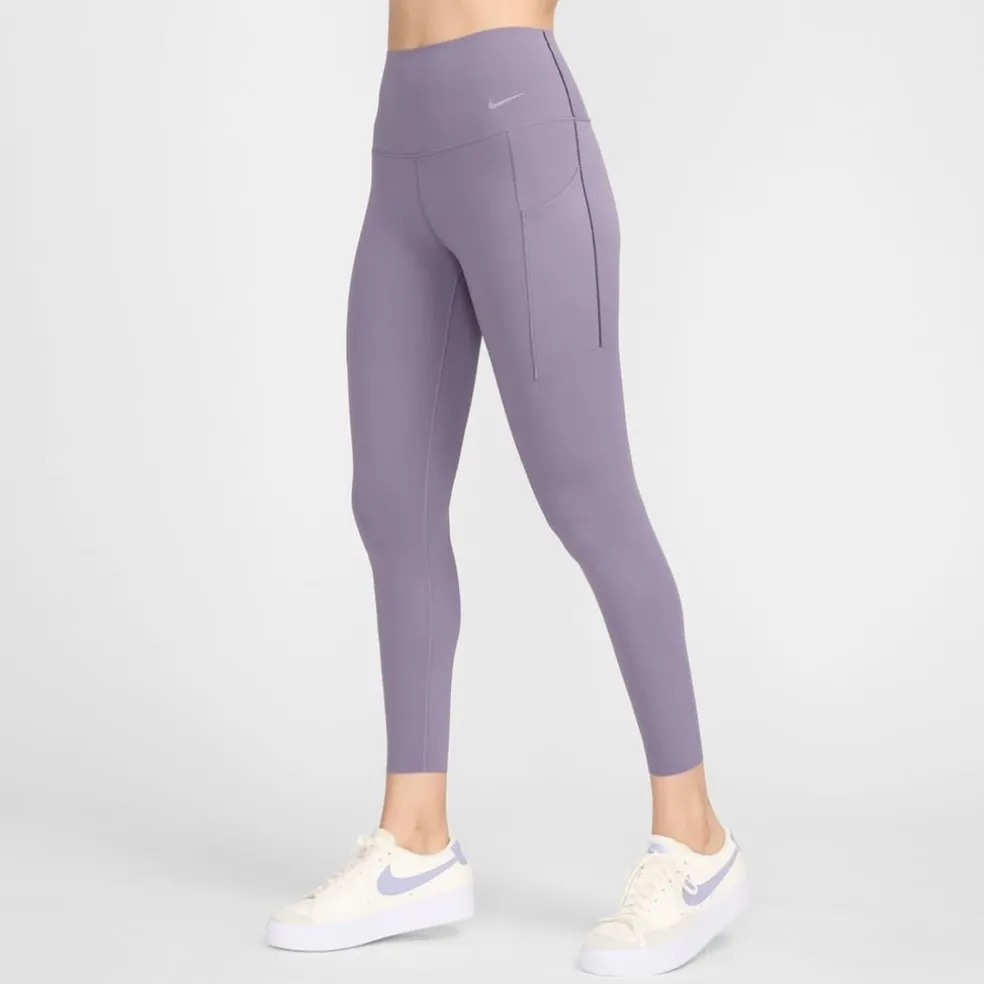 Nike Womens Universa Medium Support High Waisted 7 8 Leggings With Pockets in Multi