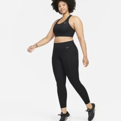 Nike Womens Universa Medium Support High Waisted 7 8 Leggings With Pockets in Black