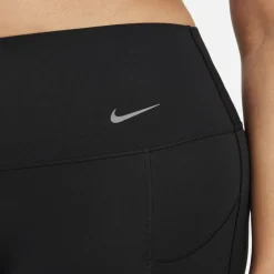 Nike Womens Universa Medium Support High Waisted 7 8 Leggings With Pockets in Black