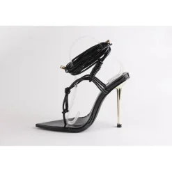 No Doubt Doub Strp Ti Sndl in Black