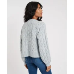 Nobodys Child Crw Nk Cbl Crdi in Blue