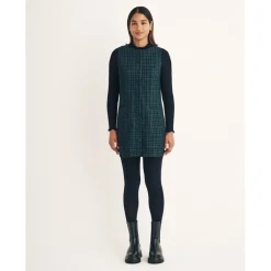 Nobodys Child Ned Crew Neck Mini A-Line Dress in Blue