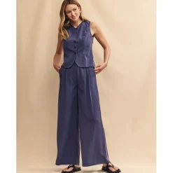 Nobodys Child Plt Frnt Trousersr in Blue