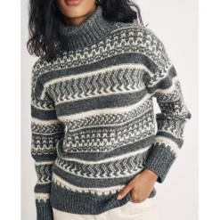 Nobodys Child Txtrd Oszd Jmpr in Black