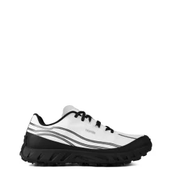 Norda White Stripe Patterned Road Shoes in White