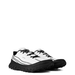 Norda White Stripe Patterned Road Shoes in White