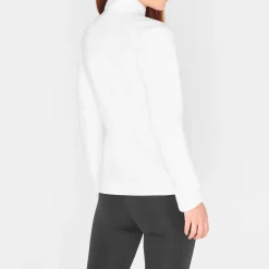 North Face 100 Glacier Quarter Zip Fleece in White