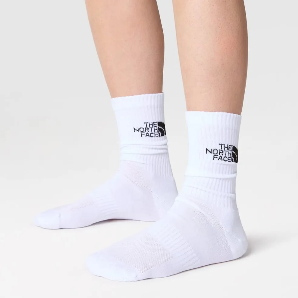 North Face Cush Crew Running Socks in White