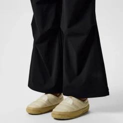 North Face Nuptse Gravel Khaki Stone Mules in Green