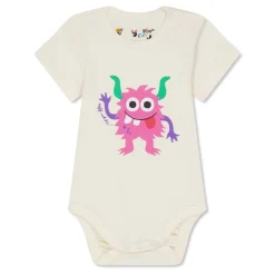 Off White 3 Pack Babygrows Babies in Multi