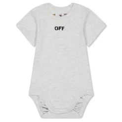 Off White 3 Pack Bodysuit Set Babies in Multi