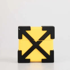 Off White Arrow AirPods Pro Case in yellow black