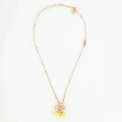 Off White Arrow Bloob Necklace in Yellow