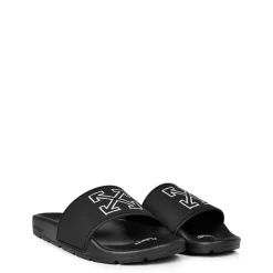 Off White Arrow Sliders in Black