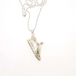 Off White Arrow Vulcanized Necklace in Silver