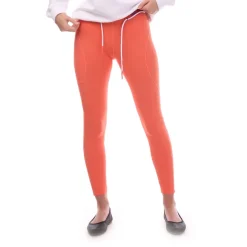 Off White ATHL Logo Band Leggings in Coral