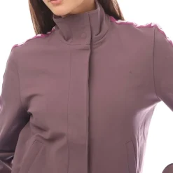 Off White ATHL Logo Band Track Jacket in Violet