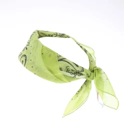 Off White Bandana in Green White