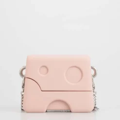 Off White Burrow Airpods Case in Pink