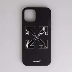 Off White Caravaggio Arrow iPhone 12 Pro Case in Black-White