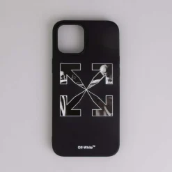 Off White Caravaggio Arrow iPhone 12 Pro Max Case in Black-White