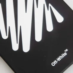 Off White Diag iPhone 12 Pro Max Cover in Black-White