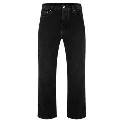Off White Diagonals Relax Jeans in Black