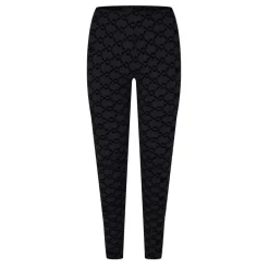 Off White Flock Mono Leggings in Black