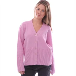 Off White For All Wool Cardigan in Pink