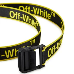 Off White Graphic Industrial Belt in Black
