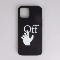 Off White Hand Off iPhone 12 Pro Max Case in Black-White