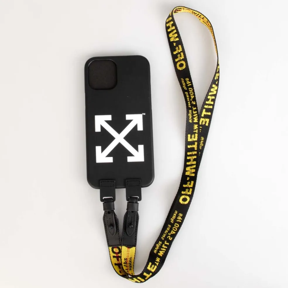 Off White Ind Belt iPhone 12 Pro Max Case in yellow black