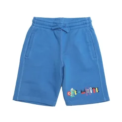 Off White Juniors Monster Sweat Shorts in Blue-White