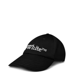 Off White Lettering Cap in Black