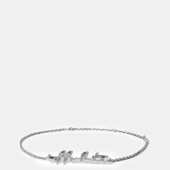 Off White Logo Necklace in Silver