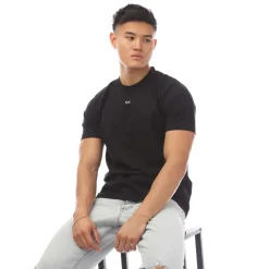 Off White Logo Print T-Shirt in Black