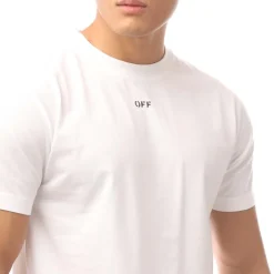 Off White Logo Print T-Shirt in White