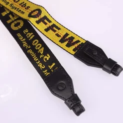 Off White Mask Ind Belt in yellow black