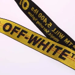 Off White Mask Ind Belt in yellow black