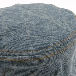 Off White Monogram Denim Bucket Hat in Light Blue