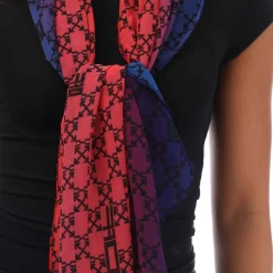 Off White Monogram Sarong in red black