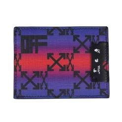 Off White Monogram Simple Card Case in Multi colour