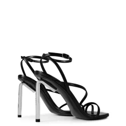 Off White Off Allen Stiletto High Heel Sandals in Black