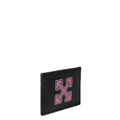 Off White Off Arrow Card C in Black
