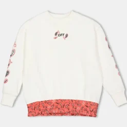 Off White Off Bandana Crew in Multi