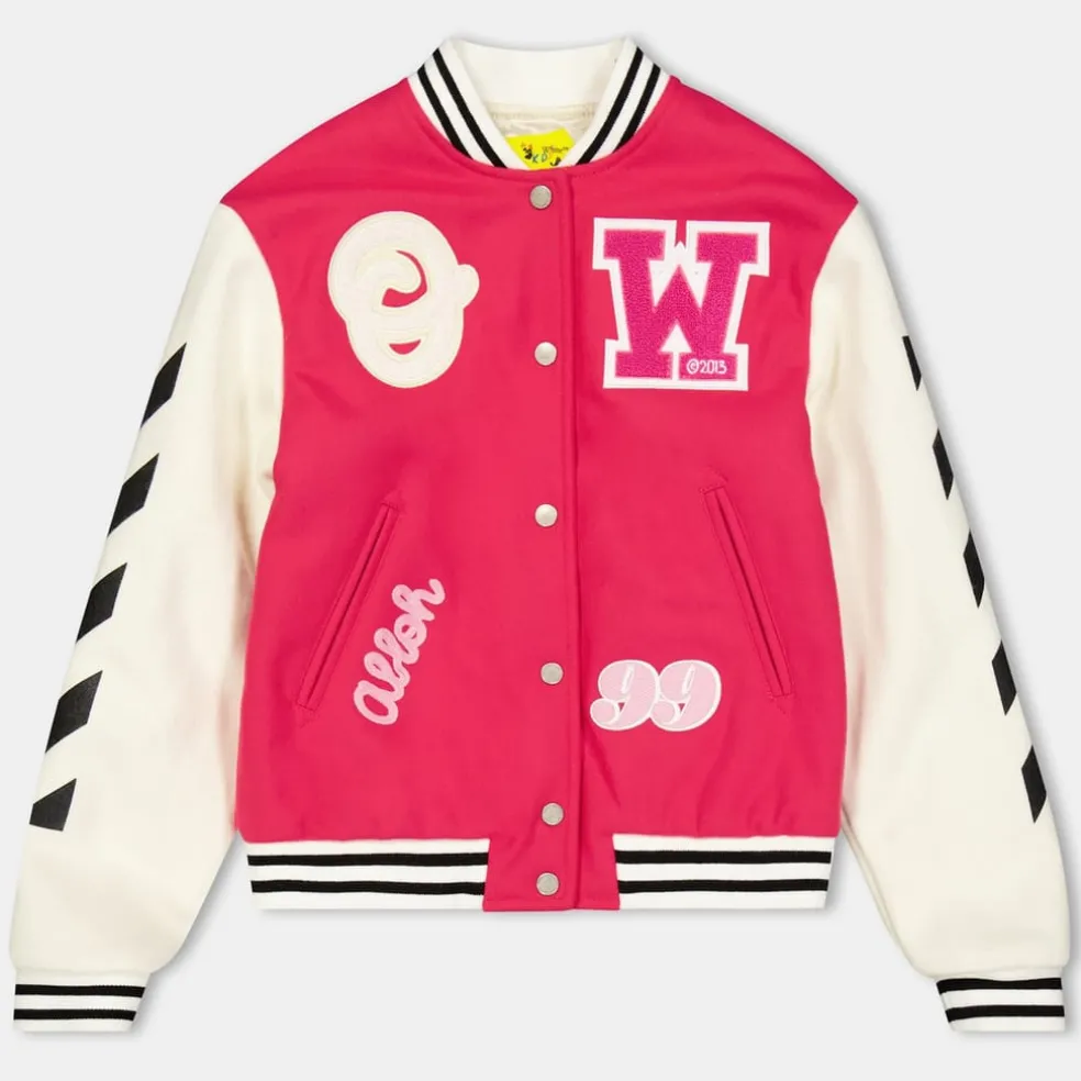 Off White Off Bomber Jacket in Black