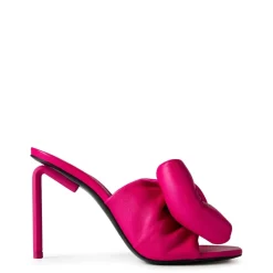 Off White Off Bw 115 Leather Stiletto Mules in Pink
