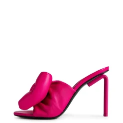 Off White Off Bw 115 Leather Stiletto Mules in Pink