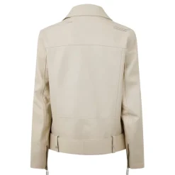 Off White Off Corpor Biker bt in Cream