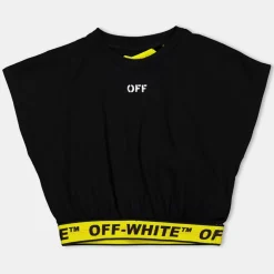 Off White Off Crop Logo Tee in Multi